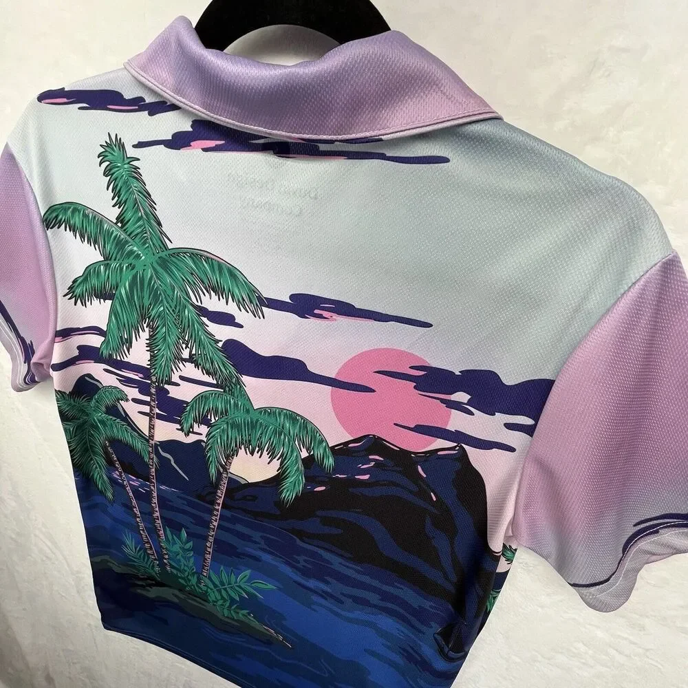 Duvin Design Company Polo Men's Small Beachy‎ Coastal Surf
